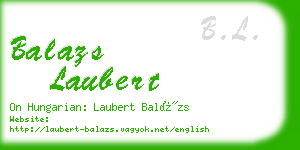balazs laubert business card